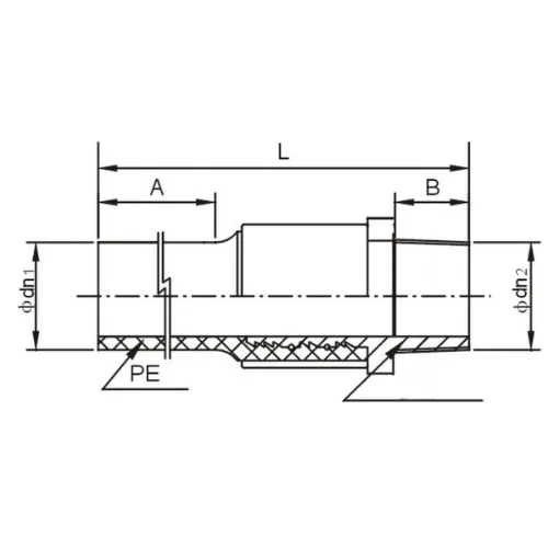 Переход ПЭ-Латунь 50х1*1/2" ВР (с внутренней резьбой)