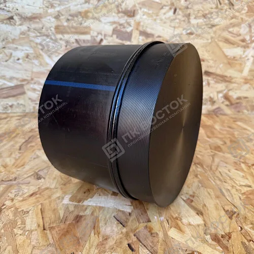 Заглушка ПНД ПЭ100 200 мм SDR17 сварная удлиненная